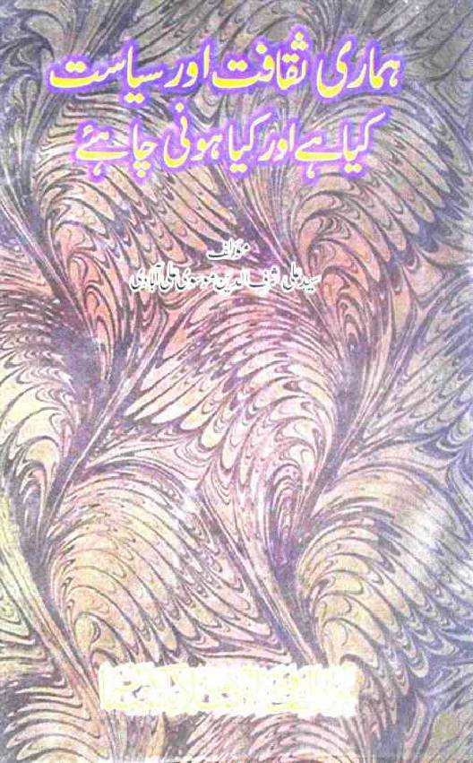 Hamari Saqafat Aur Siyasat Kya Hai Aur Kya Honi Chahye
