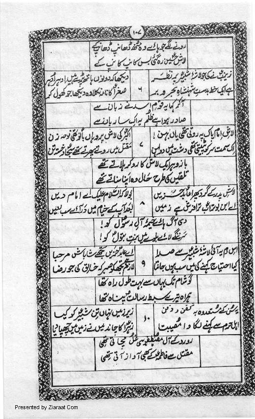 Bayaz E Taskeen E Zainab (as)