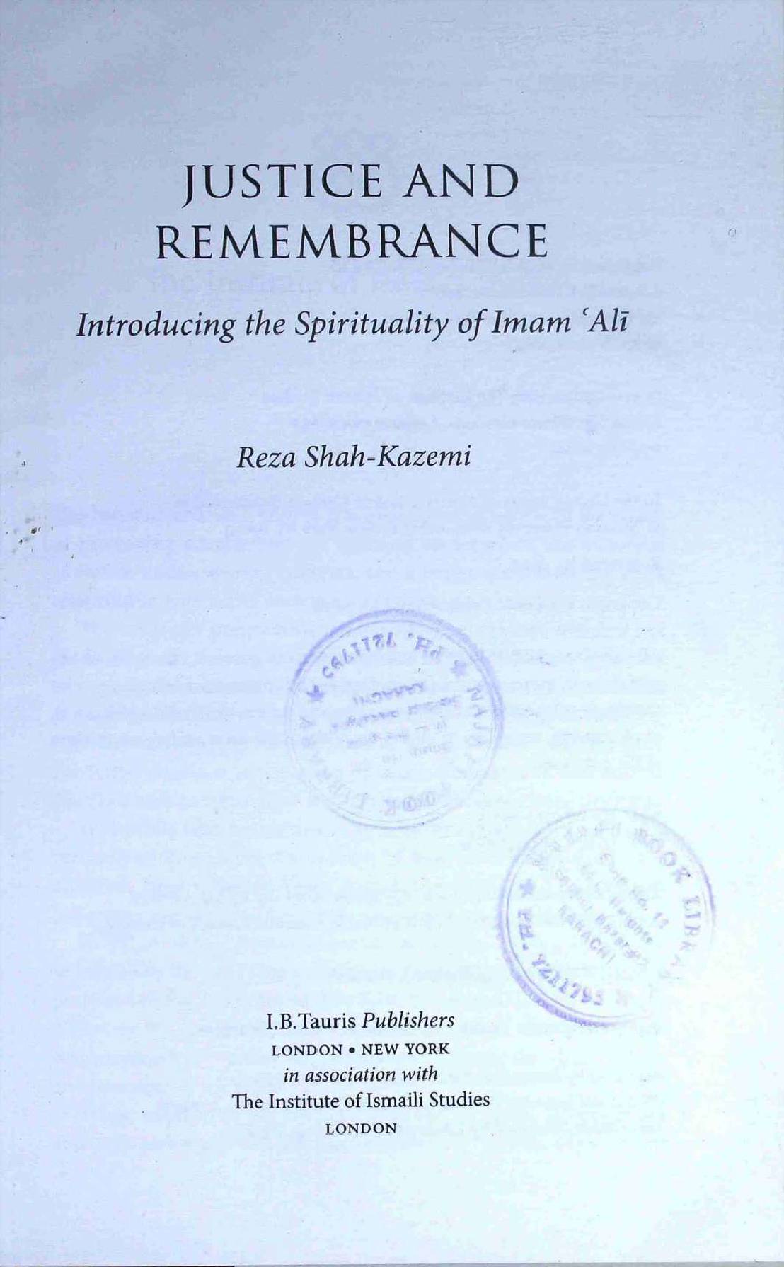Justice And Remembrance