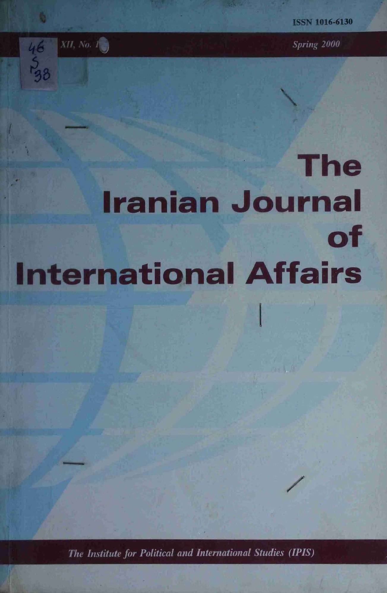 The Iranian Journal Of International Affairs