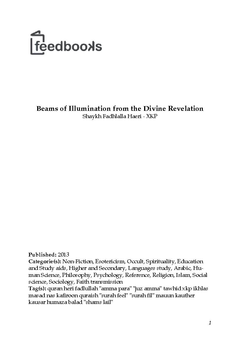 Beams of Illumination from the Divine Revelation