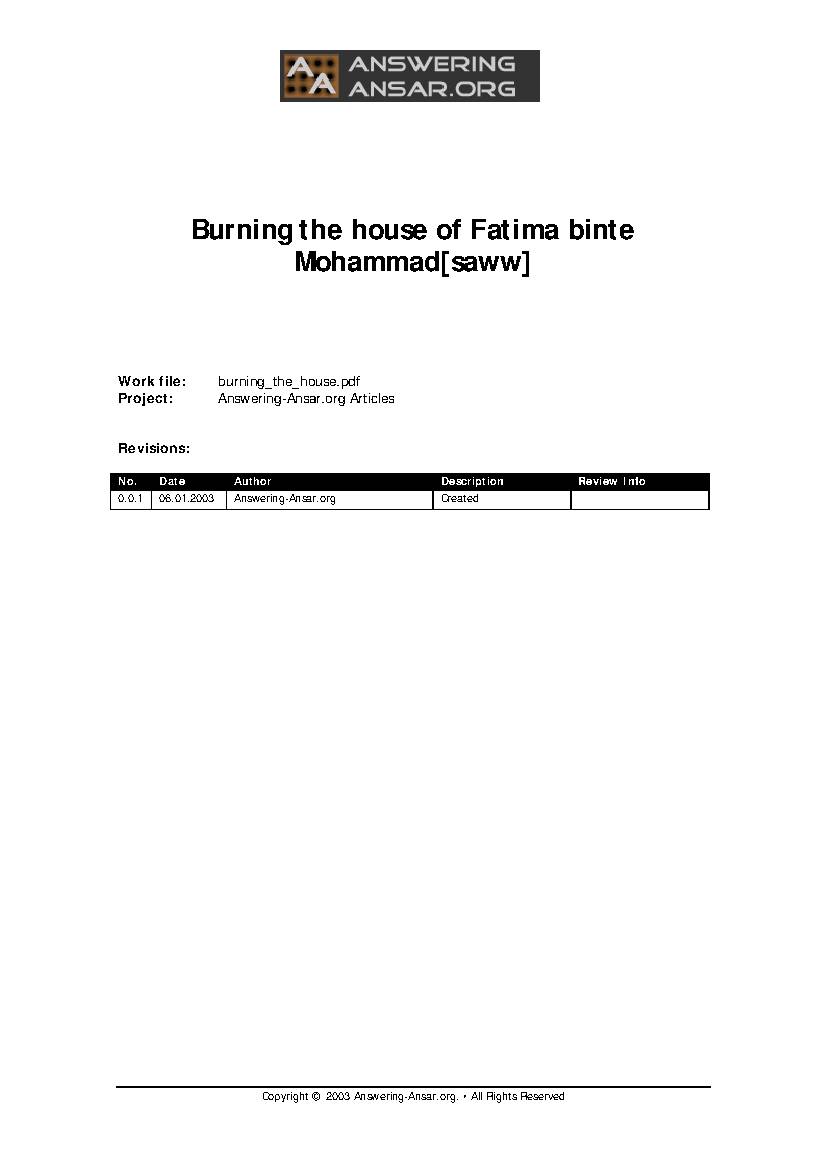 Burning The House