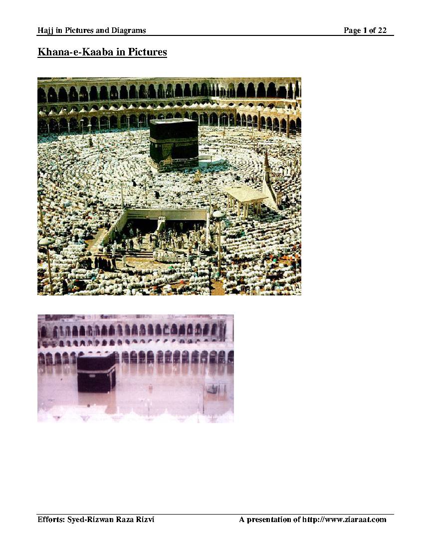 Hajj in Pictures and Diagrams