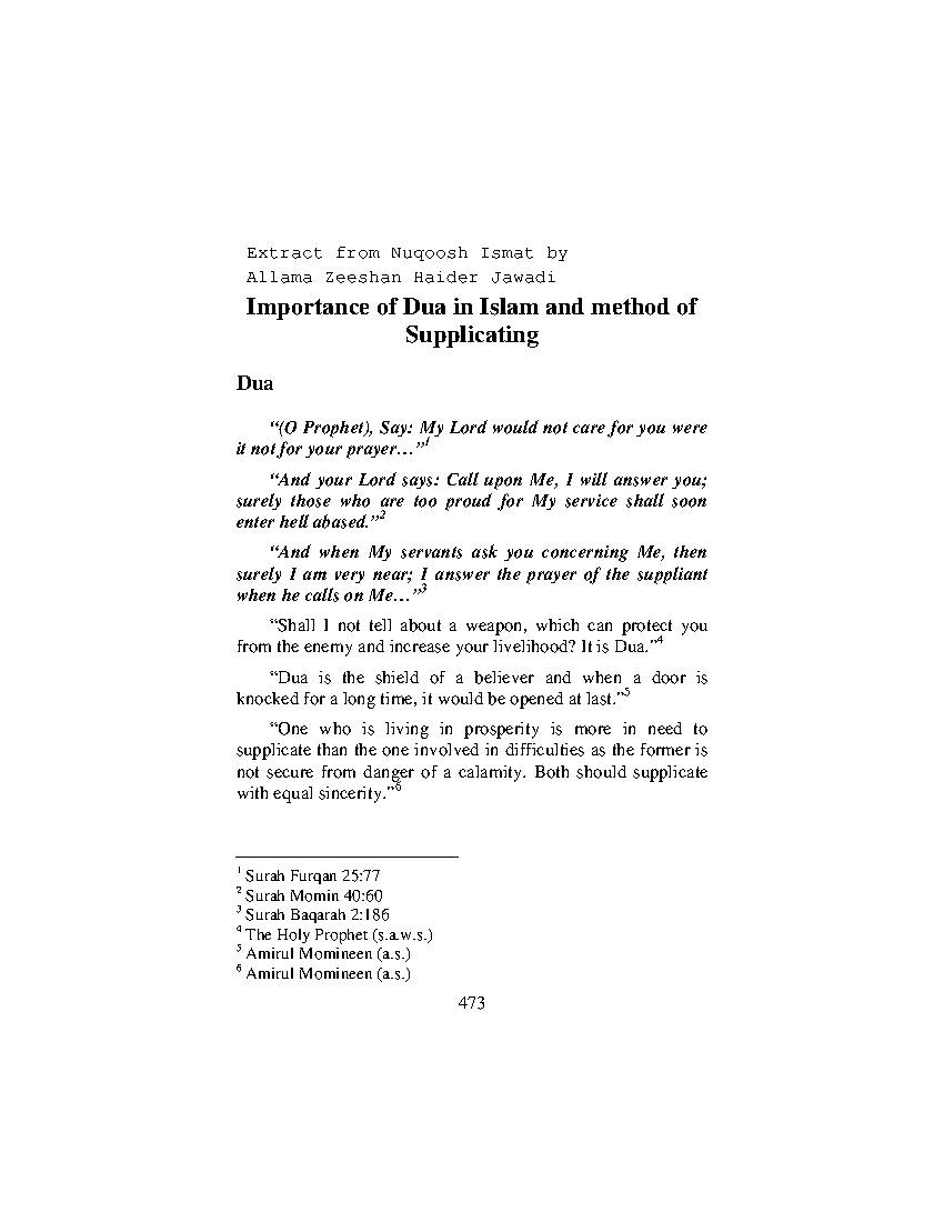 Importance of Dua in Islam And Method of Supplicating