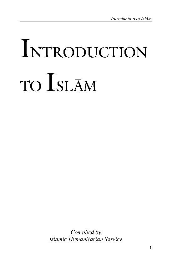 Introduction To Islam