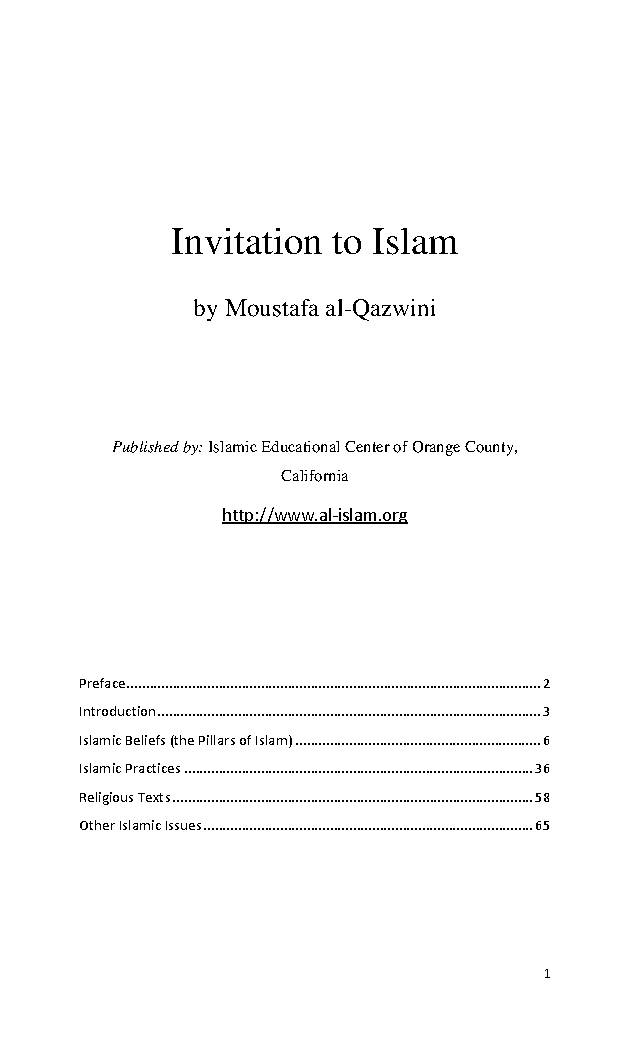 Invitation to Islam Alt