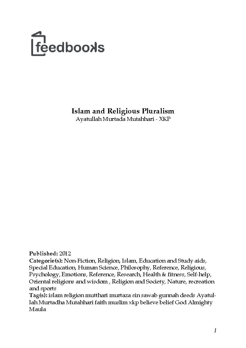 Islam and Religious Pluralism Alt