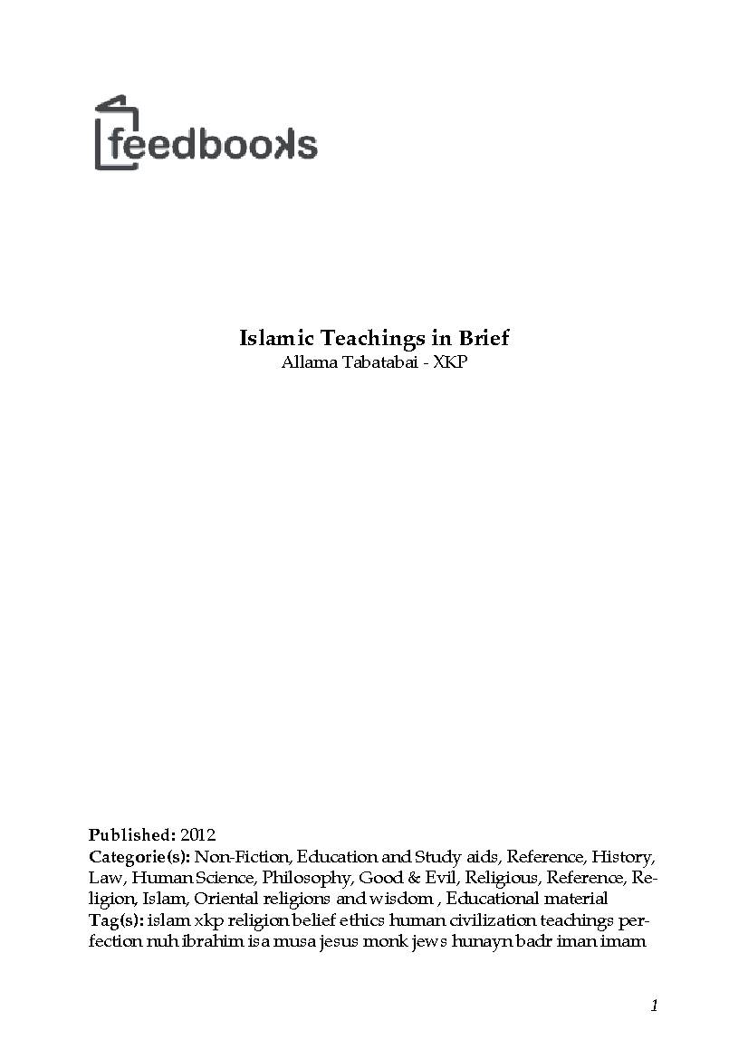 Islamic Teachings in Brief