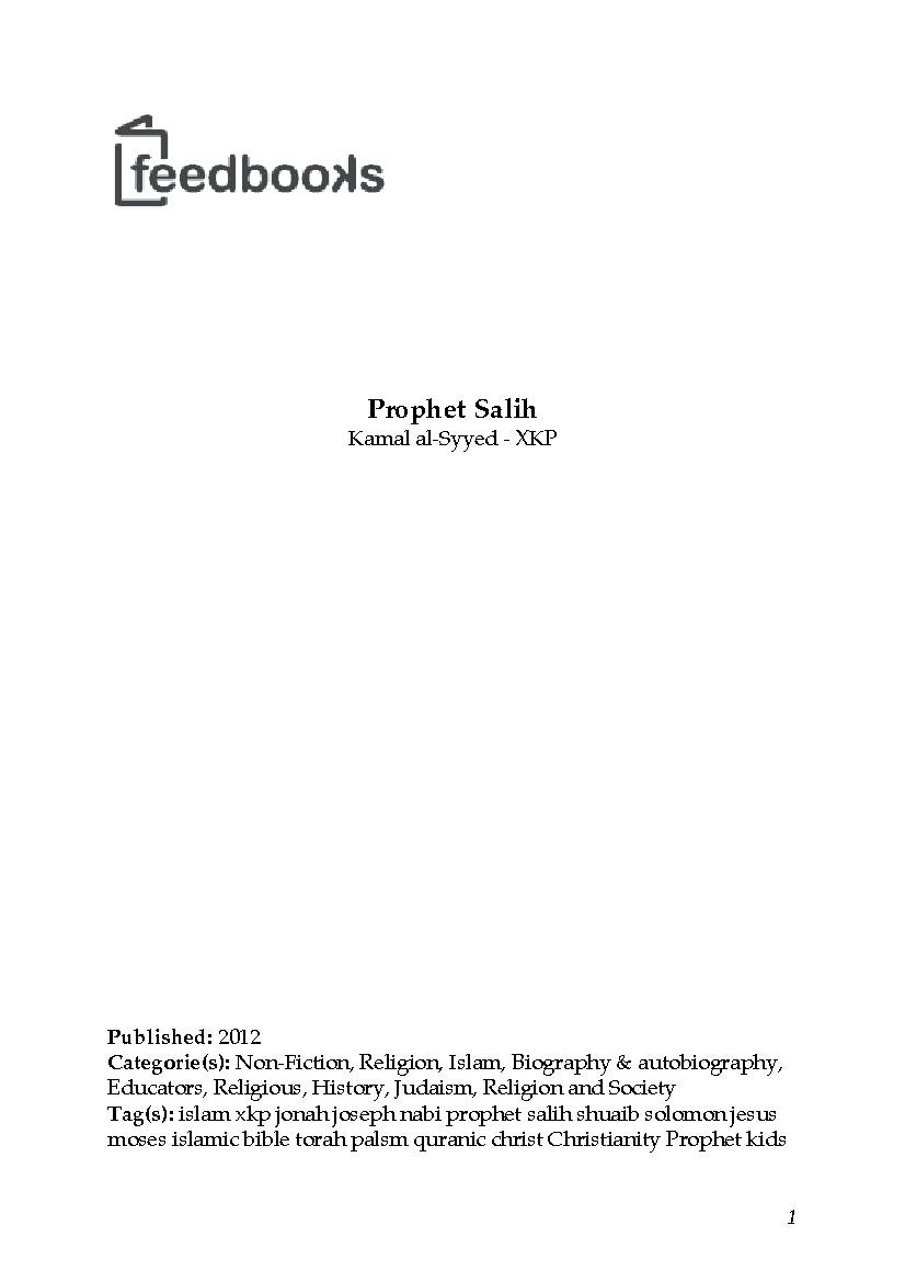 Prophet Salih as