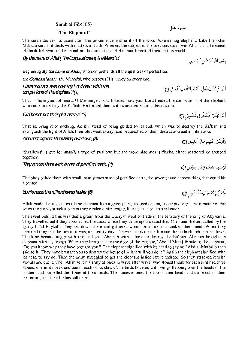 Tafsir Sura Al Fil