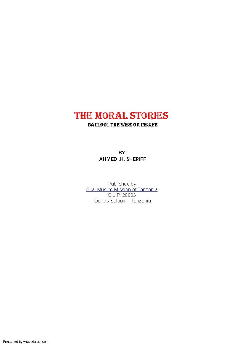 The Moral Stories