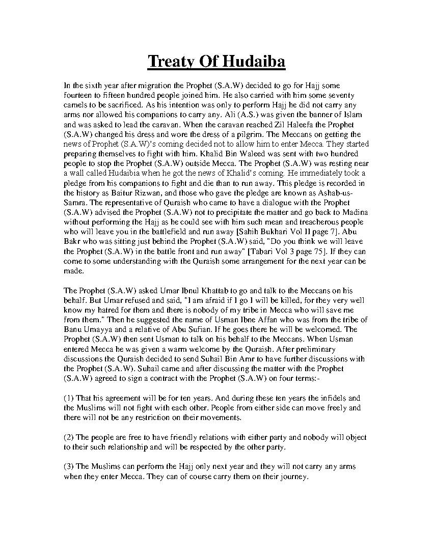Treaty of Hudaiba
