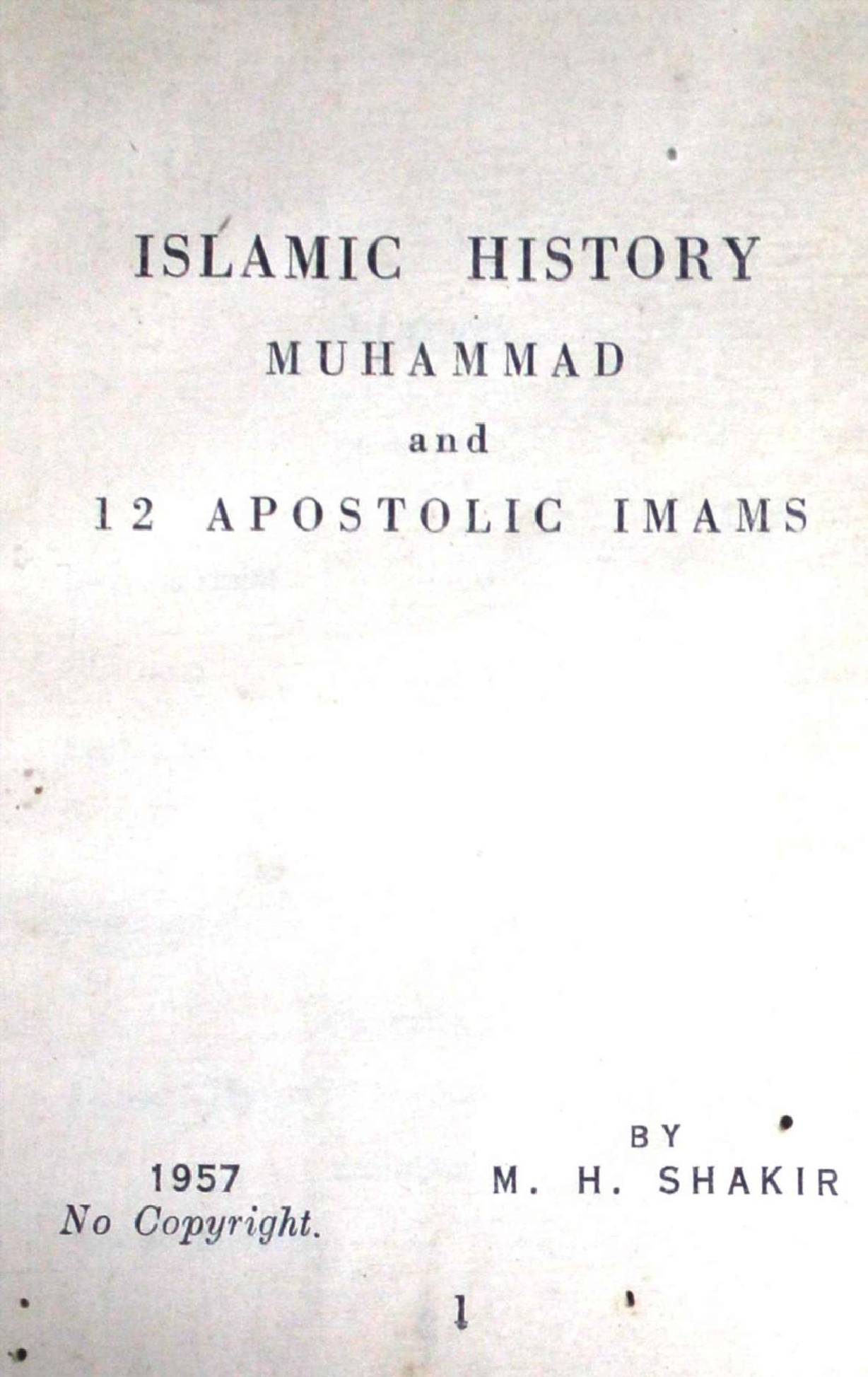 Islamic History of  Harazat Muhammad (as)