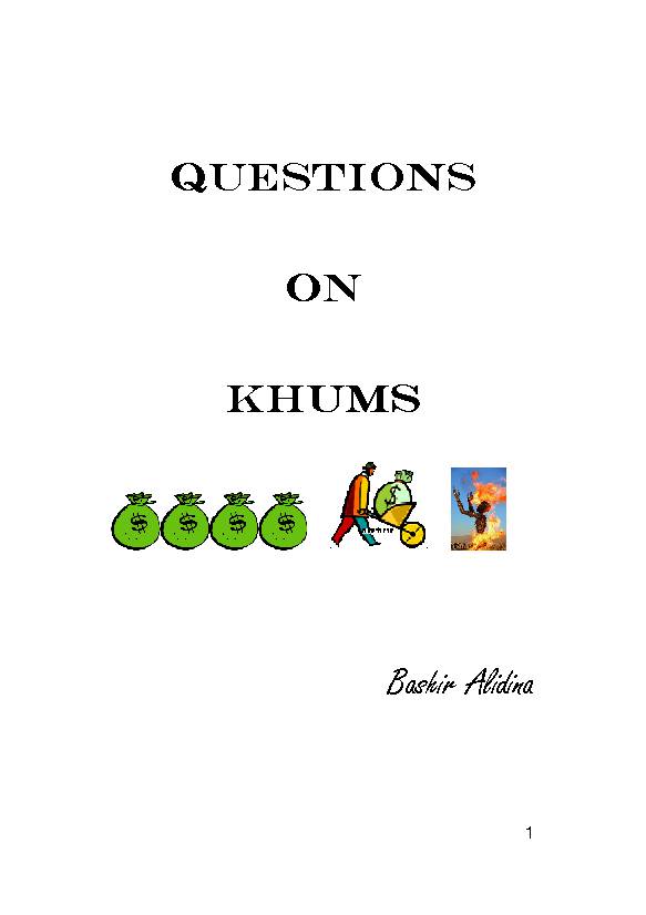 Questions on Khums