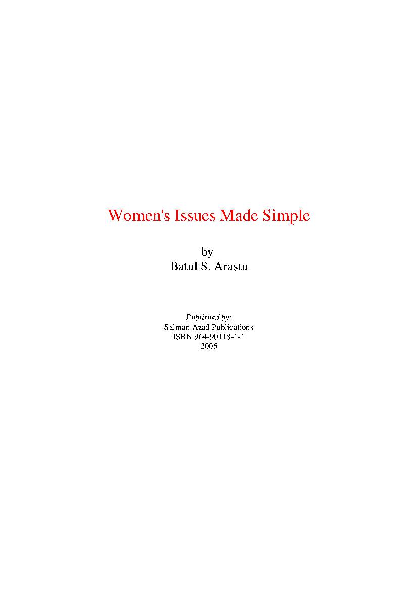 Women's Issues Made Simple