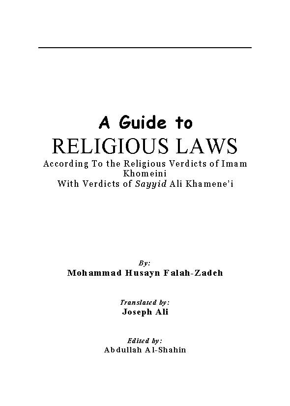 A Guide to Religious Laws
