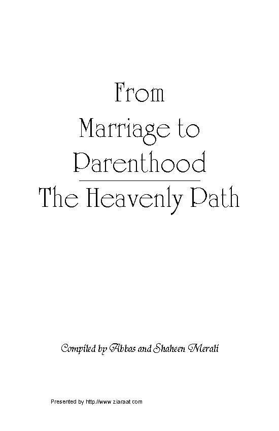 Marriage To Parenthood