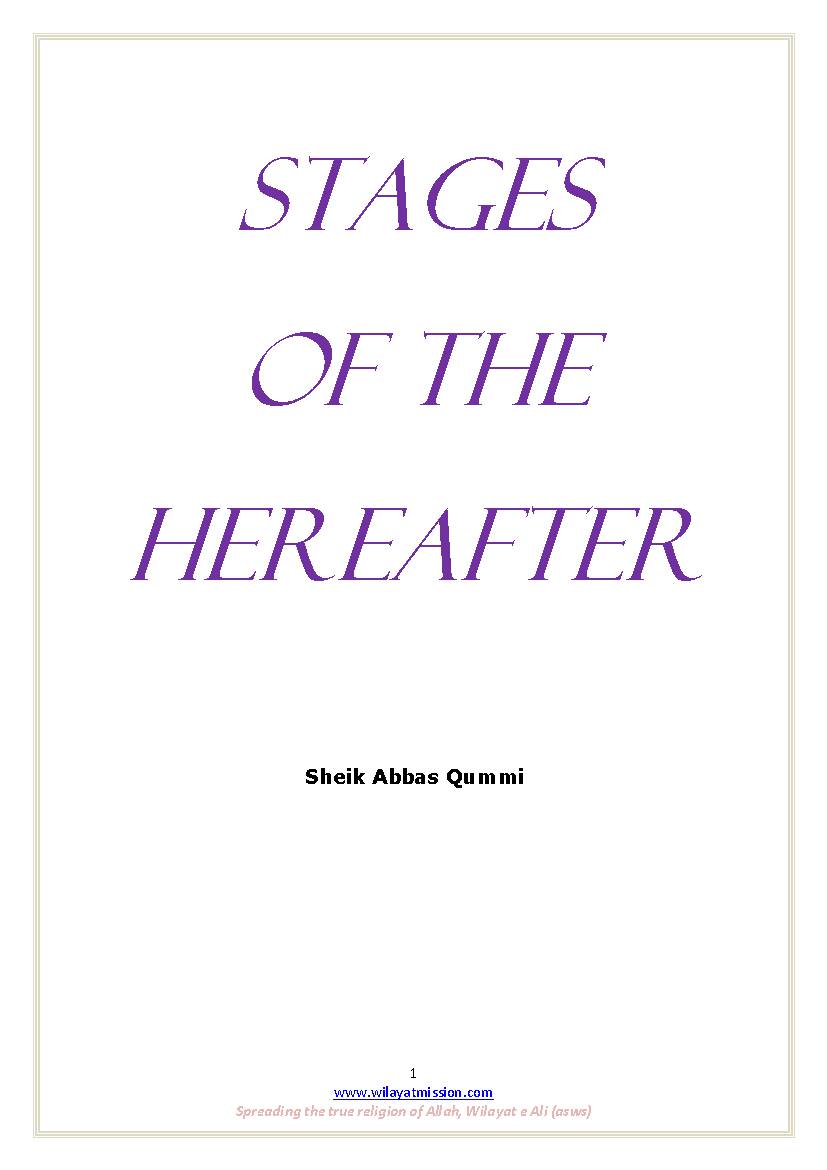 Stages Of The Hereafter