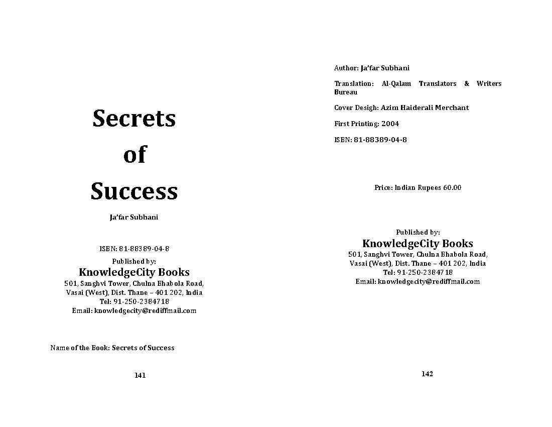 Secrets of Success