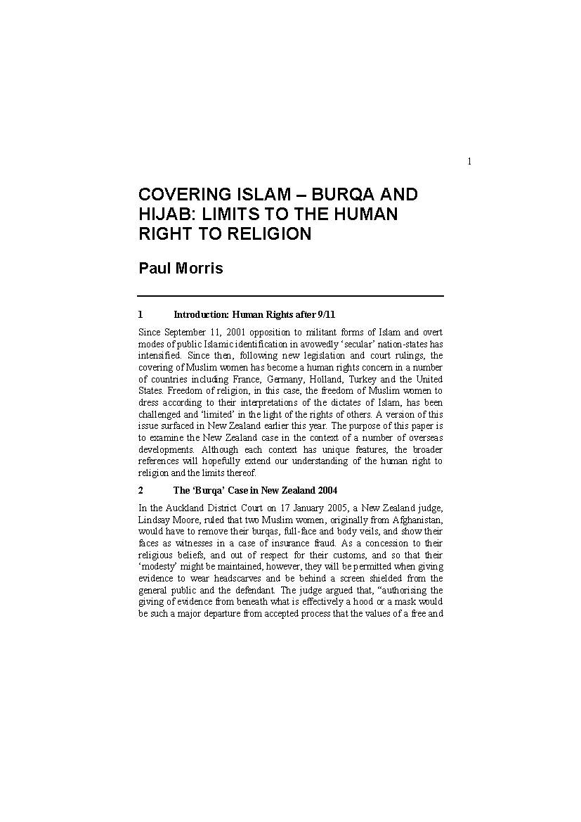 Covering Islam