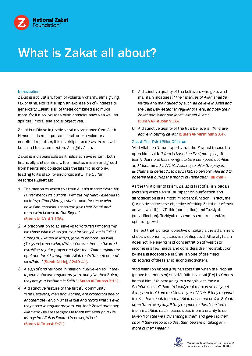 What is Zakat all about?