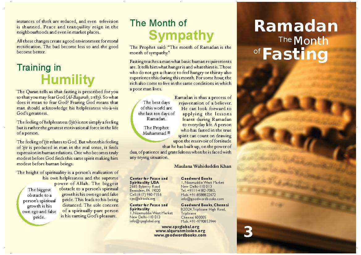 Ramadan The Month of Fasting