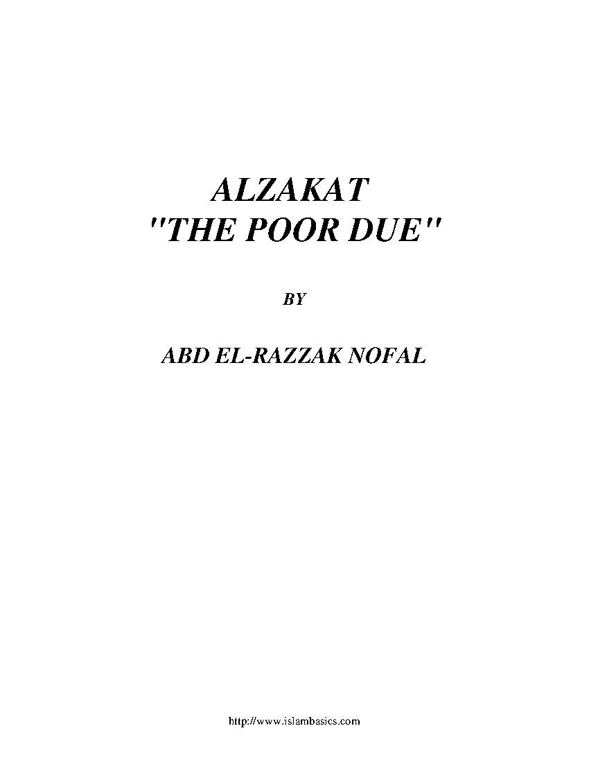 Alzakat