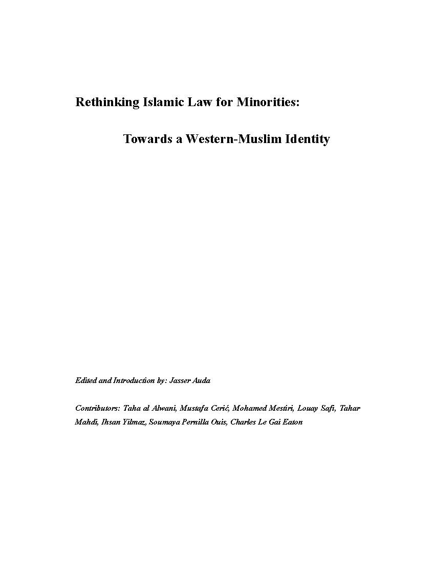 Rethinking Islamic Law for Minorities