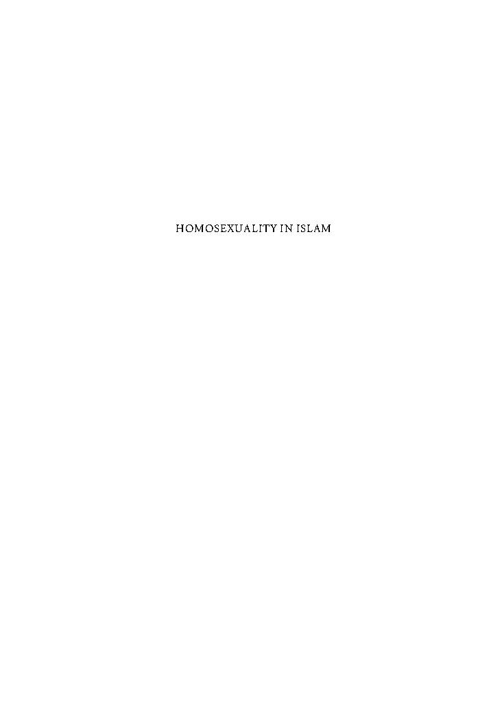 Homosexuality In Islam