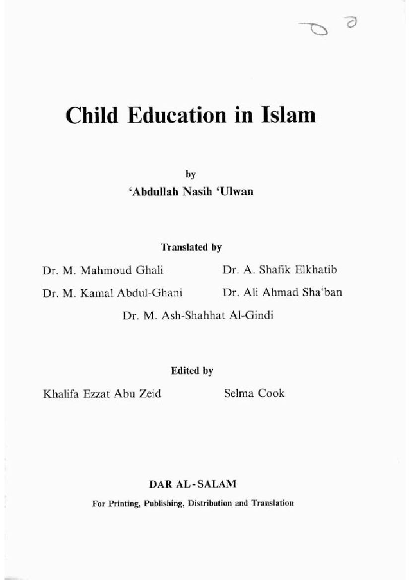 Child Education In Islam