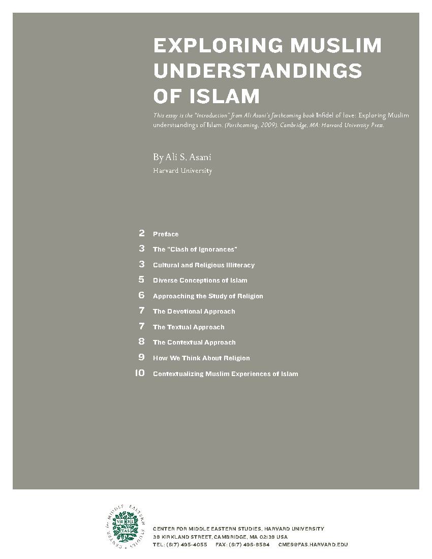 Exploring Muslim Understandings of Islam