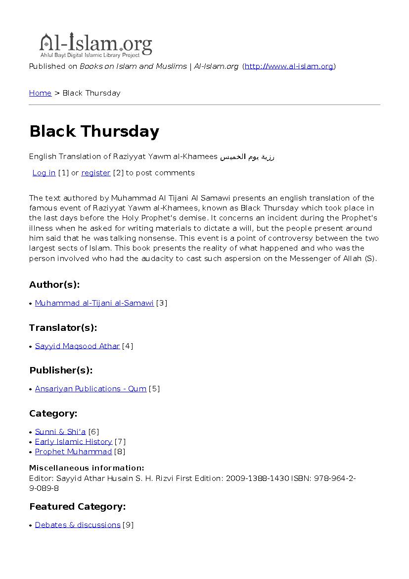 Black Thursday