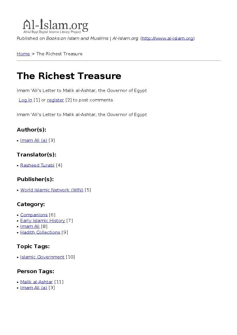 The Richest Treasure