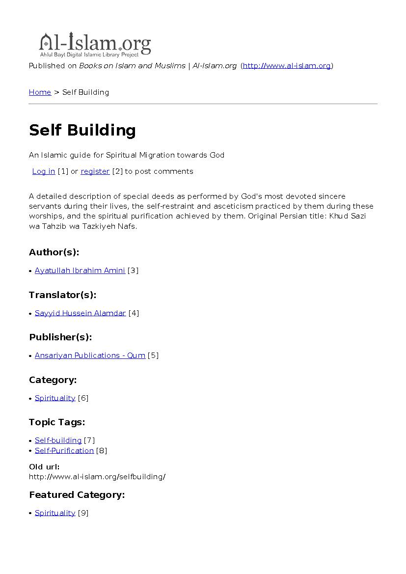 Self Building