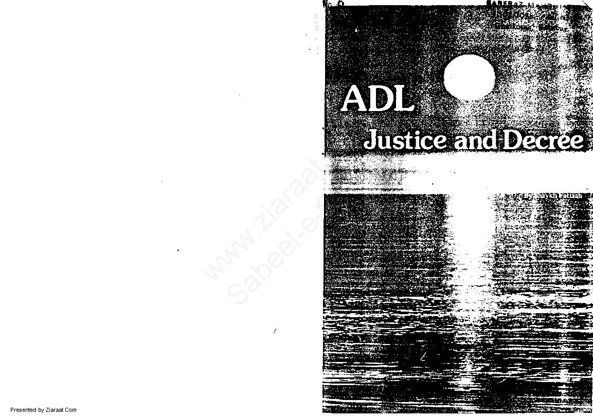 ADL - Justice And Decree