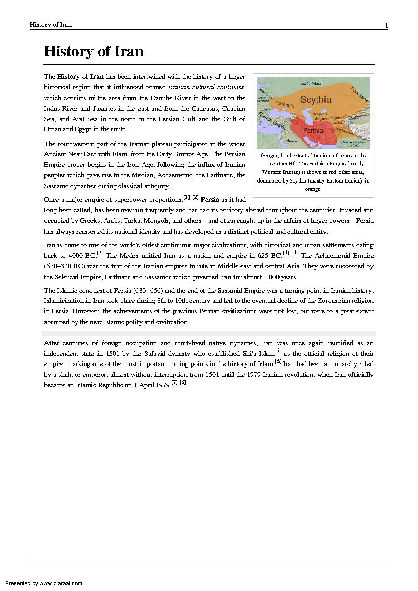 History Of Iran