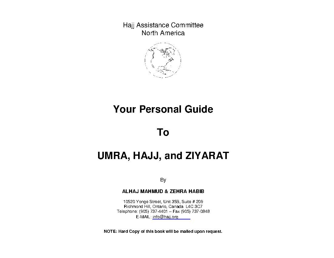 Your Personal Guide To Umra,Hajj, And Ziyarat