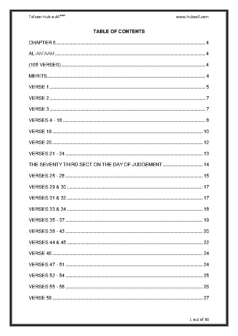 Tafseer Surah E Al Anaam