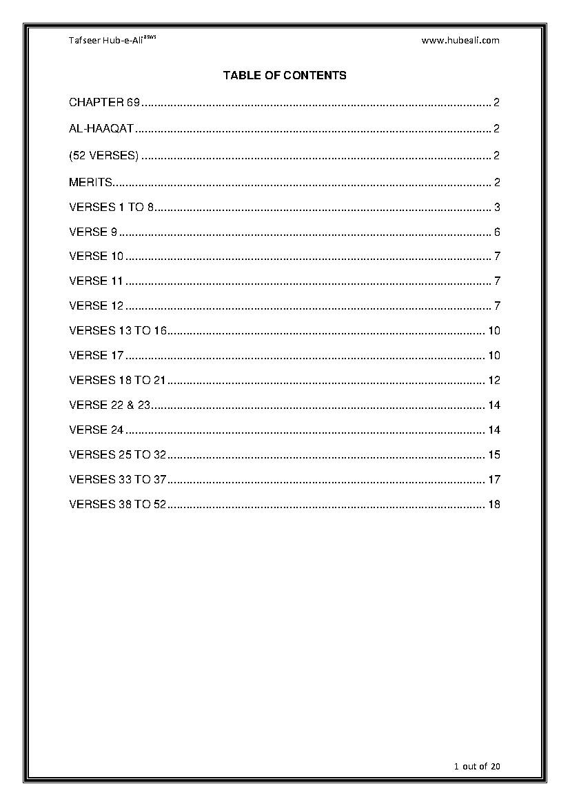 Tafseer Surah E Al Haaqat