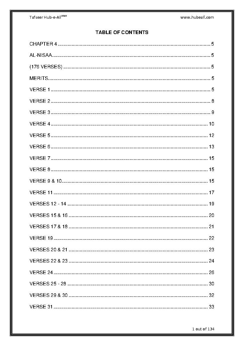 Tafseer Surah E Al Nisaa
