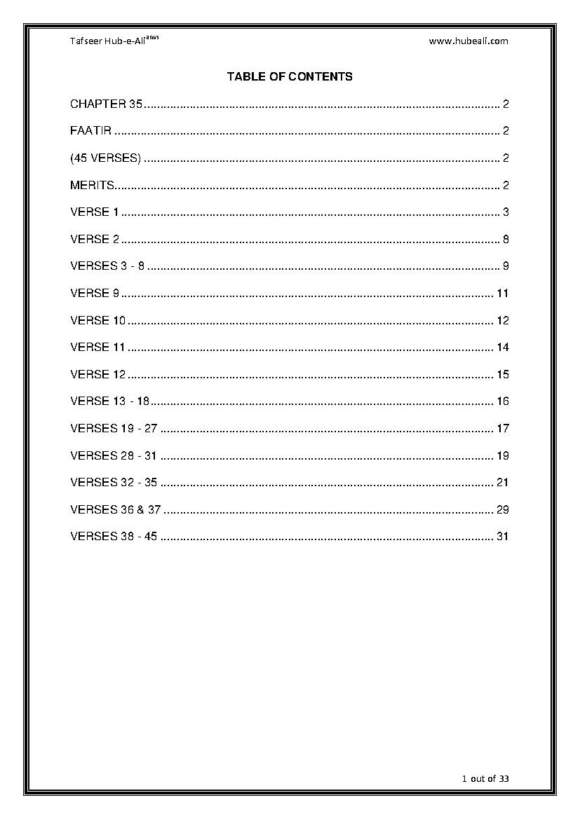 Tafseer Surah E Faatir