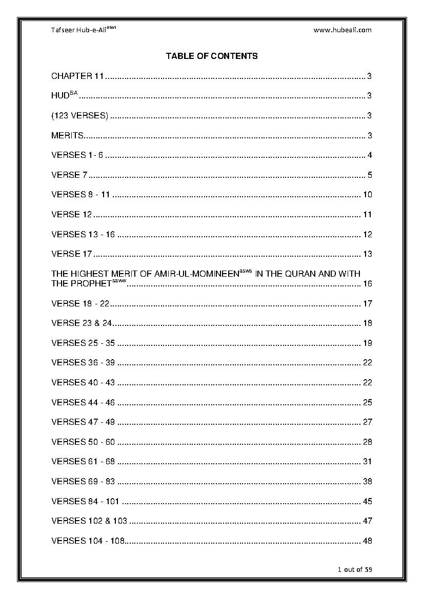 Tafseer Surah E Hud