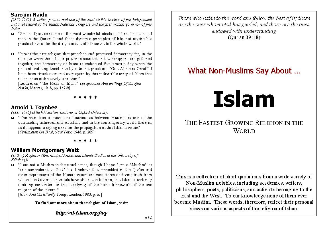 What Non Muslims Say About Islam