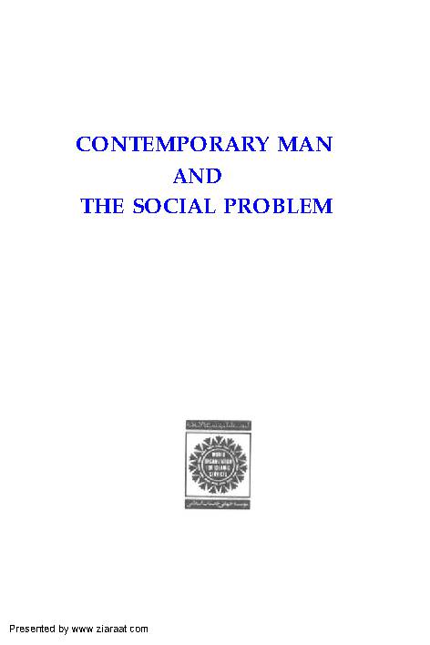 Contemporary Man And Social Problems