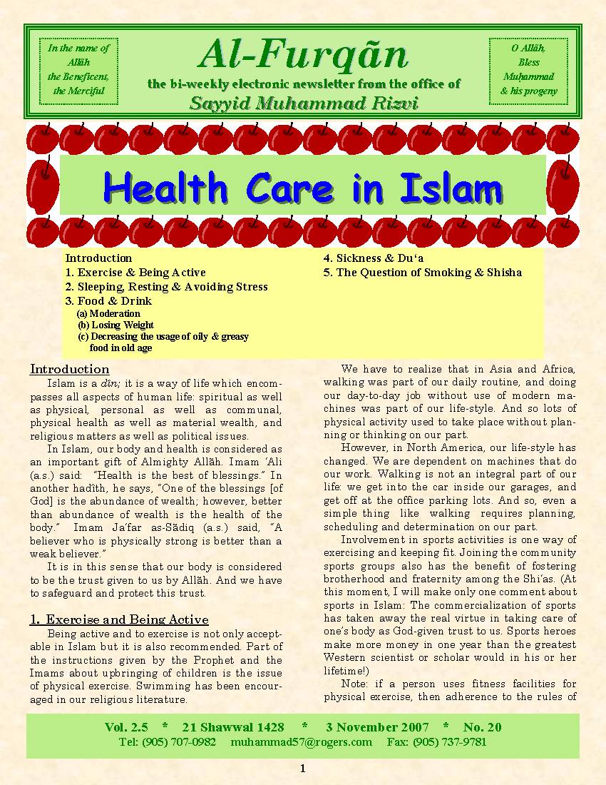 Health Care In Islam