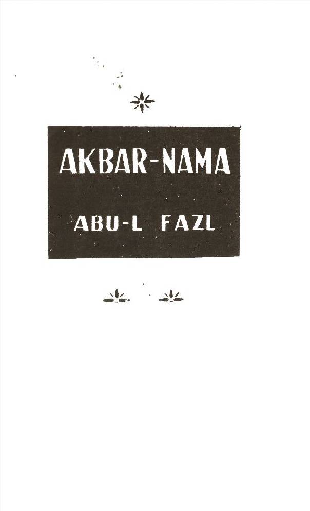 Akbar Nama Abul Fazl