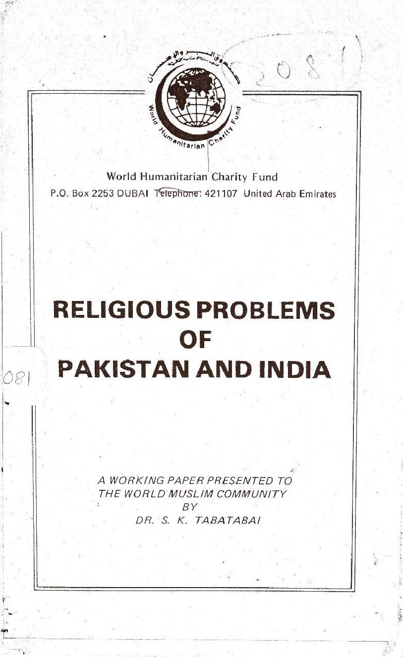 Religious problems of Pakistan and India