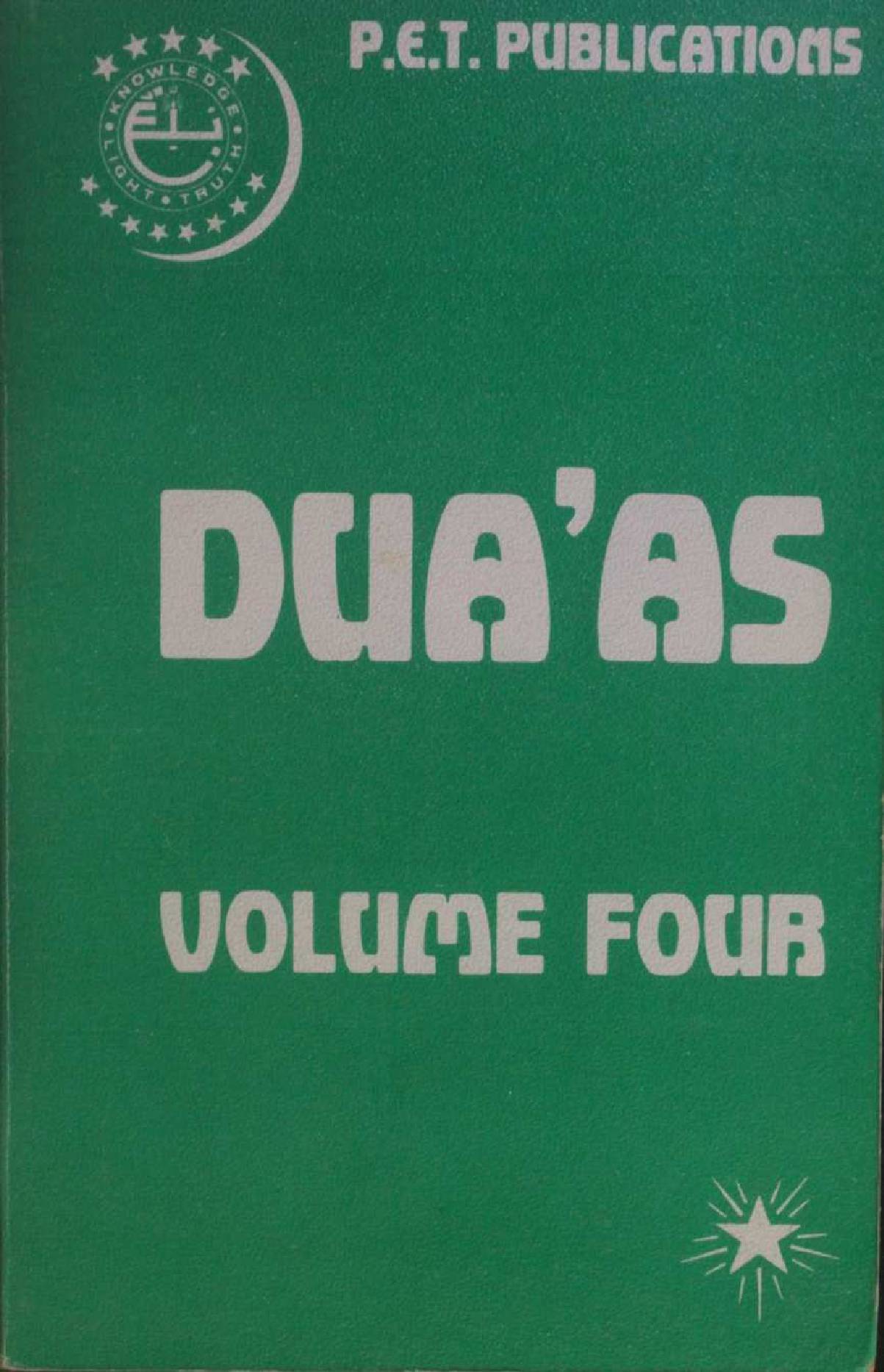 Selected Duas volume 4