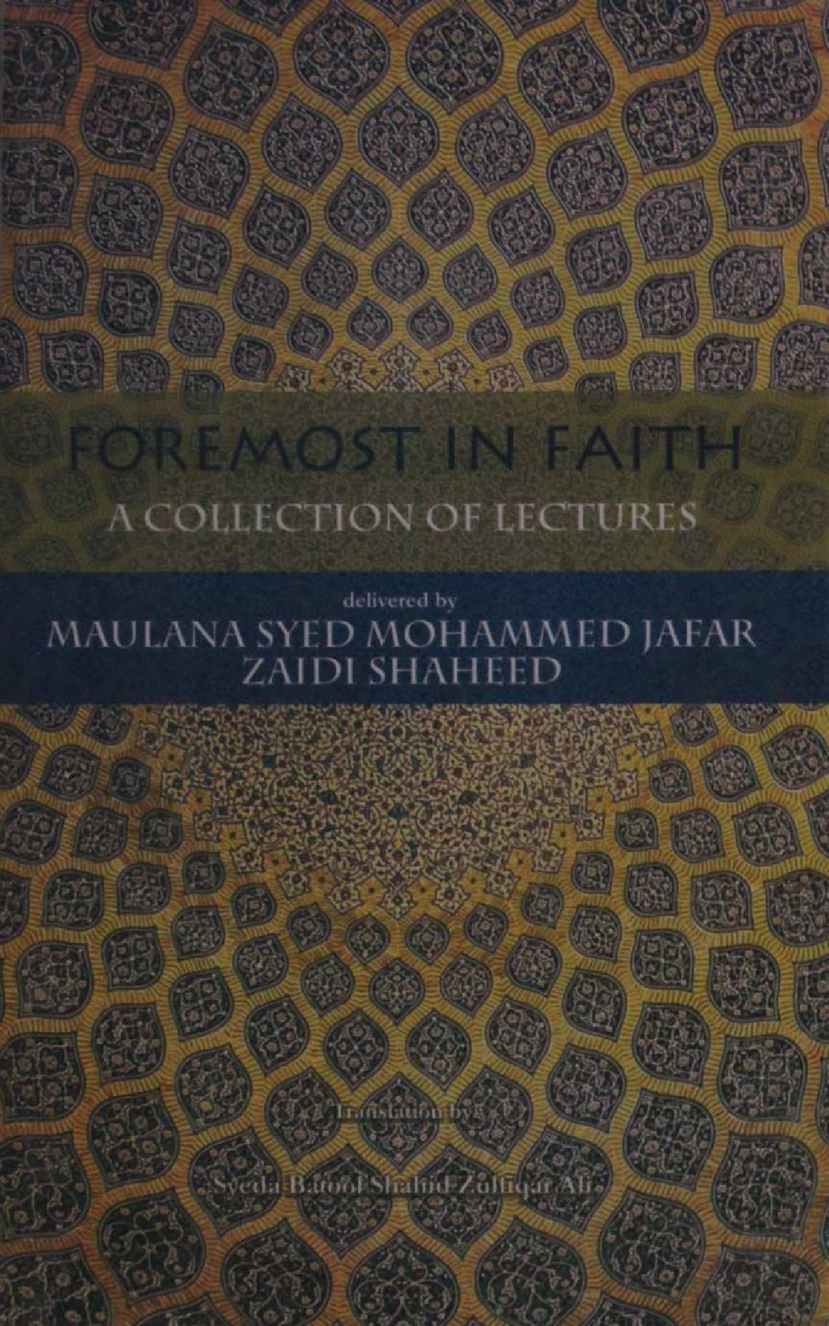 Foremost in Faith