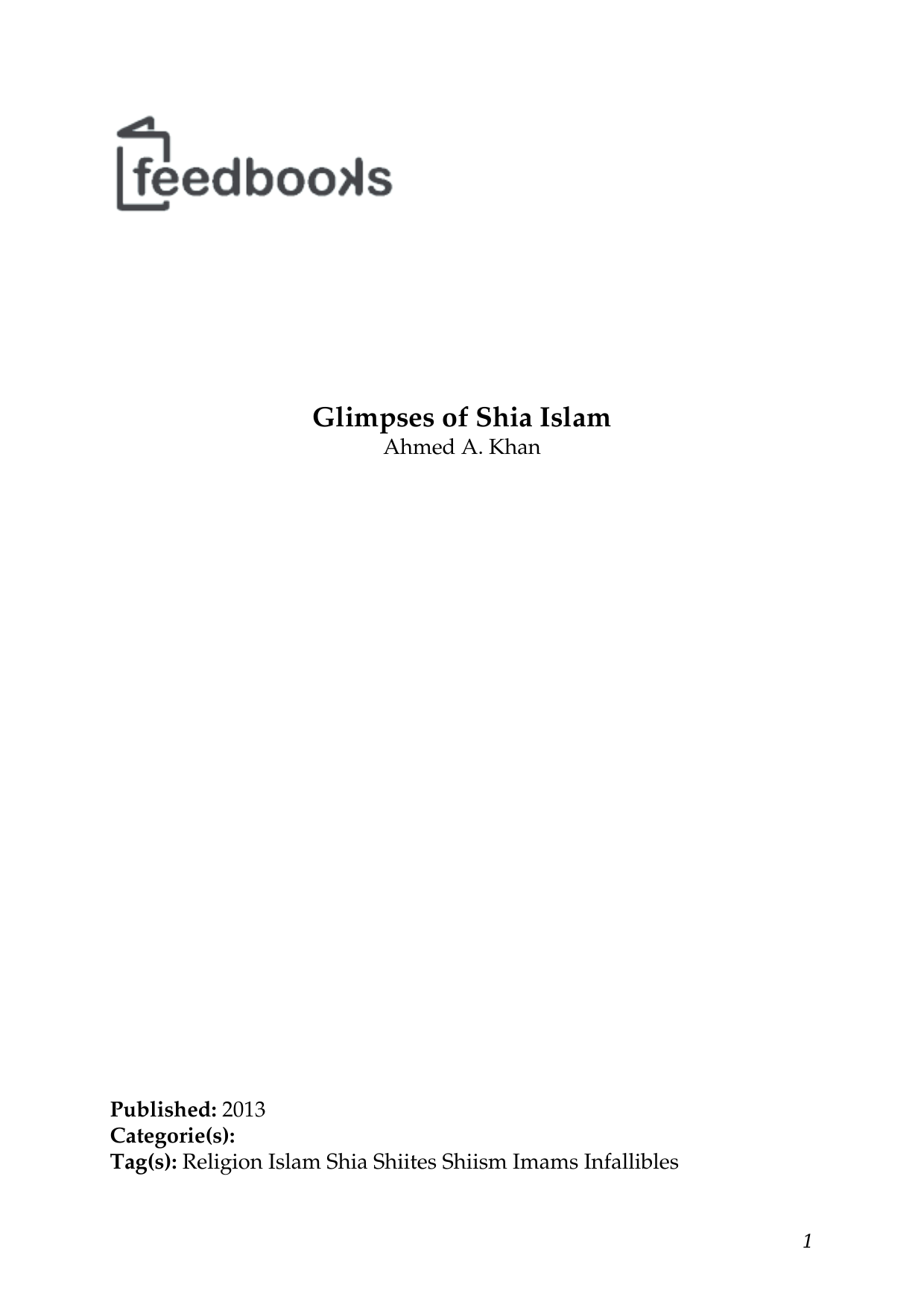 Glimpses of Shia Islam